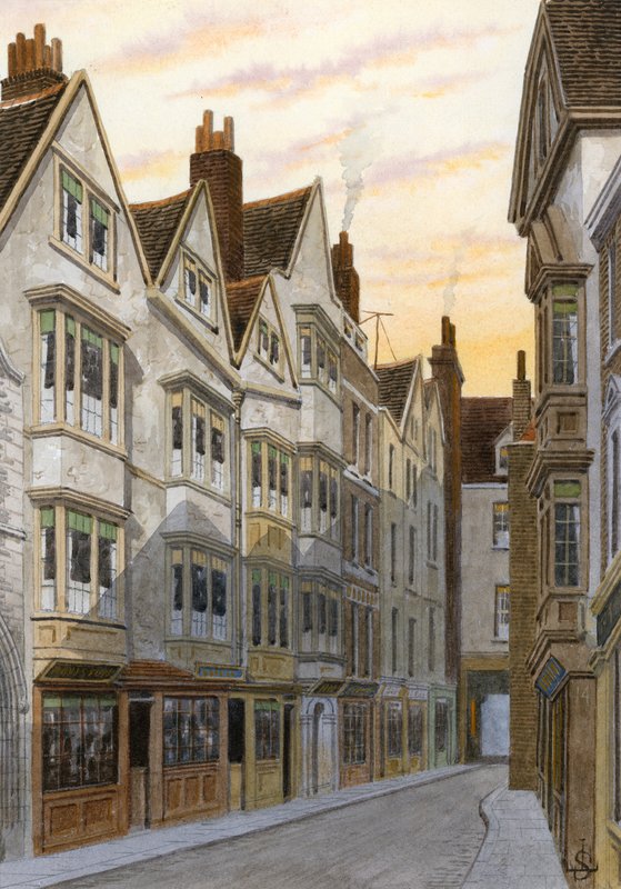 Cloth Fair, Smithfield by English School