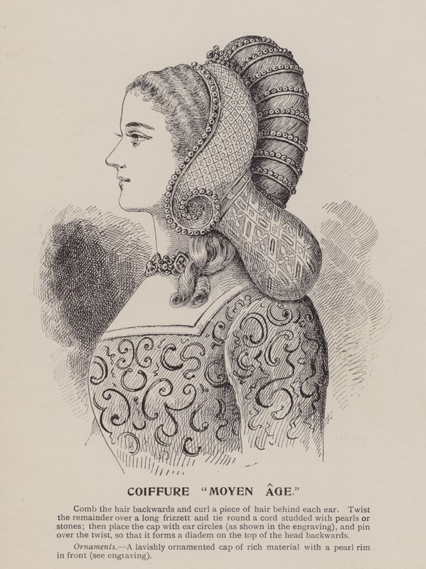 Coiffure Middle Ages by English School