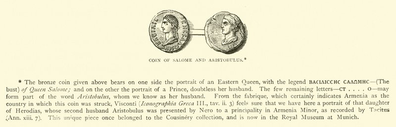 Coin of Salome and Aristobulus by English School