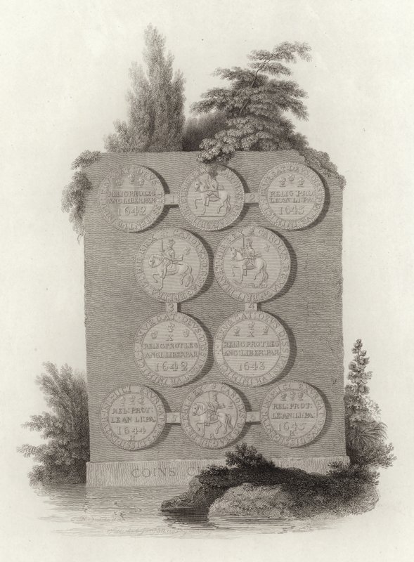 Coins of King Charles I During the English Civil War by English School
