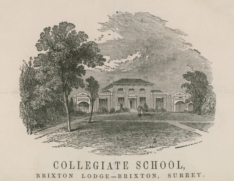 Collegiate School, Brixton Lodge, Brixton, Surrey by English School
