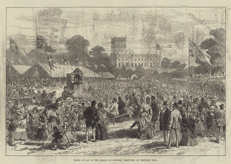 Coming of Age of the Marquis of Stafford, Festivities at Trentham Hall by English School