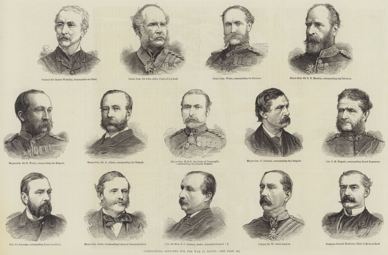 Commanding Officers for the War in Egypt by English School