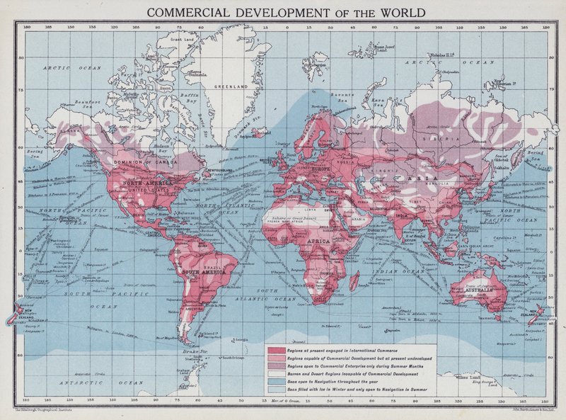 Commercial Development of the World by English School