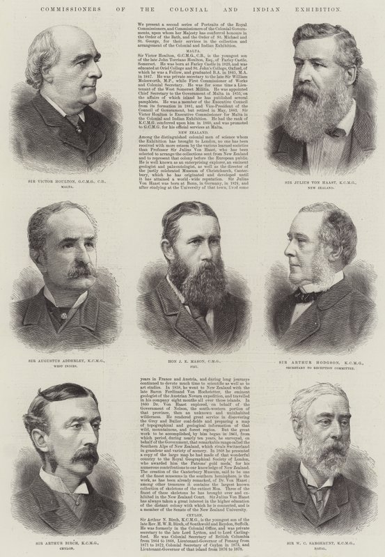 Commissioners of the Colonial and Indian Exhibition (engraving) by English School