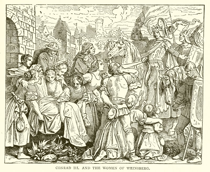 Conrad III and the Women of Weinsberg by English School