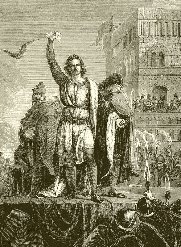 Conradin on the Scaffold at Naples by English School