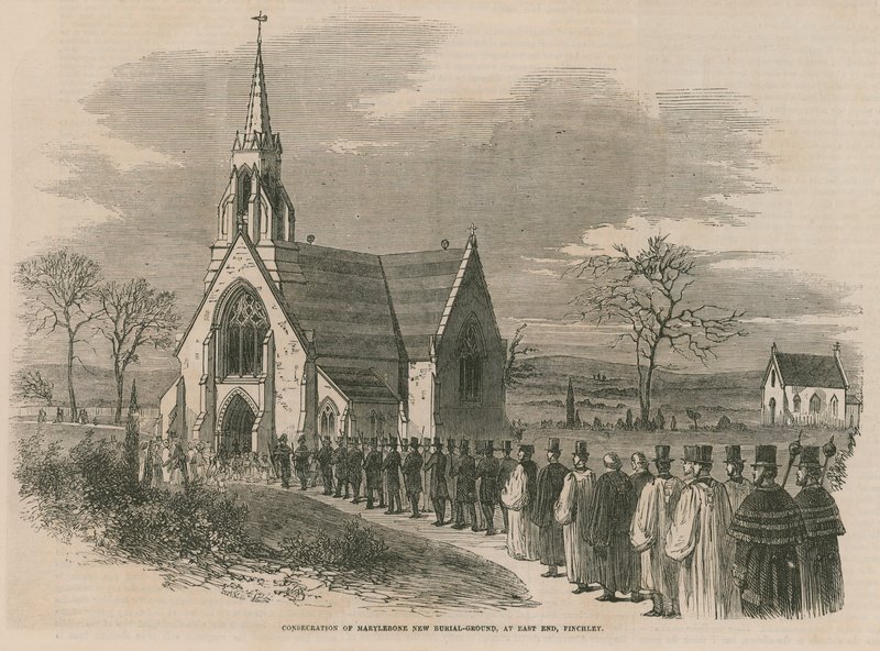 Consecration of Marylebone New Burial Ground by English School