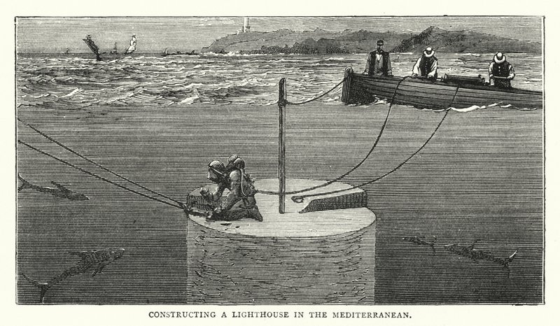 Constructing a Lighthouse in the Mediterranean by English School