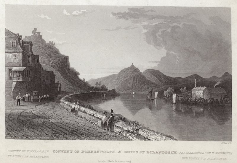 Convent of Nonnenworth and Ruins of Rolandseck by English School