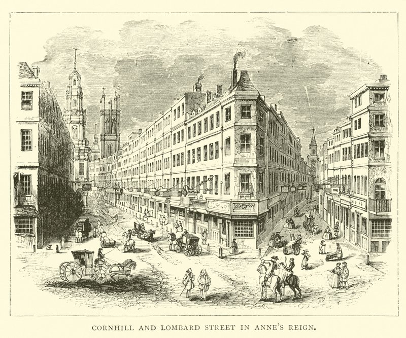 Cornhill and Lombard Street in Anne