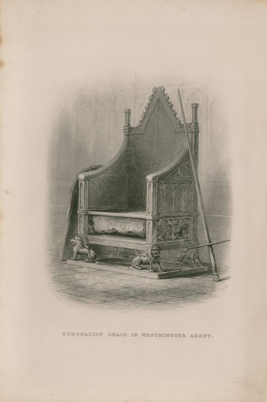 Coronation Chair in Westminster Abbey by English School