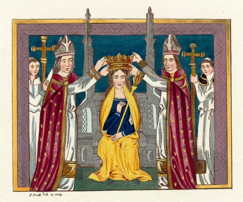 Coronation of Anne of Bohemia by English School