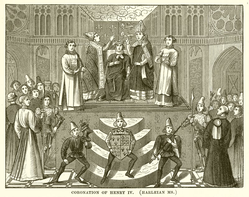Coronation of Henry IV (Harleian Ms) by English School