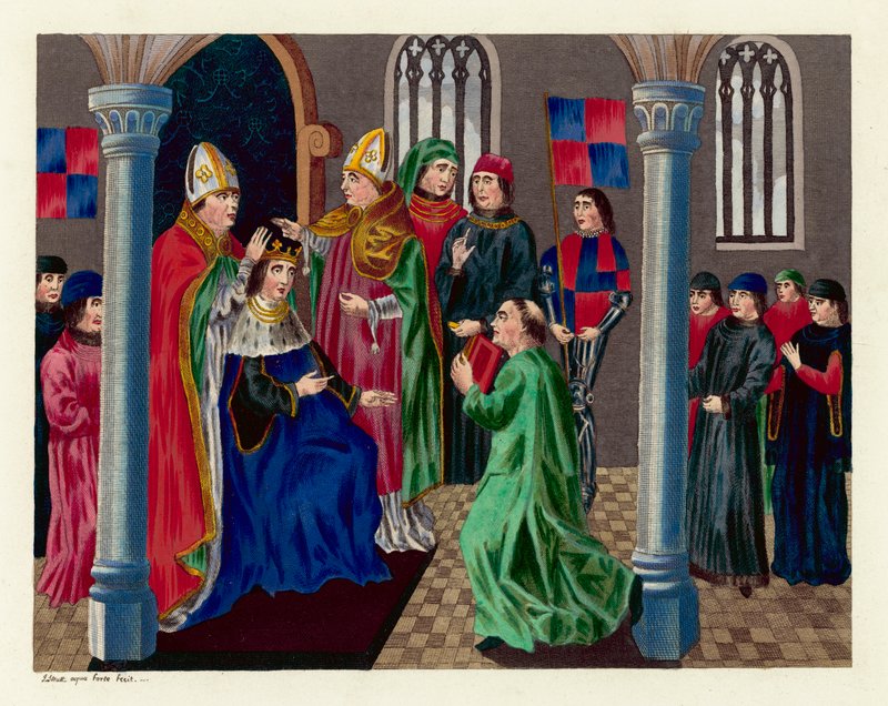 Coronation of King Henry IV by English School