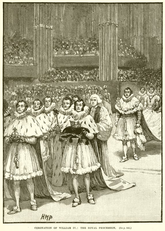 Coronation of William IV: The Royal Procession by English School