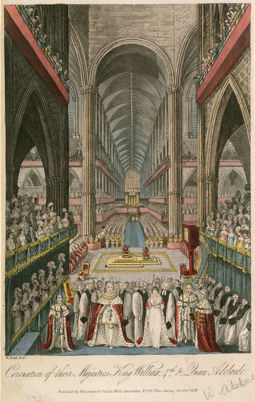 Coronation of Their Majesties King William IV and Queen Adelaide at Westminster Abbey by English School