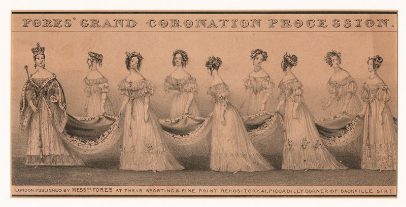 Coronation Procession of Queen Victoria, London by English School