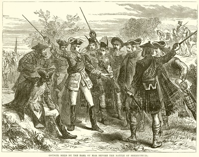 Council Held by the Earl of Mar before the Battle of Sheriffmuir by English School