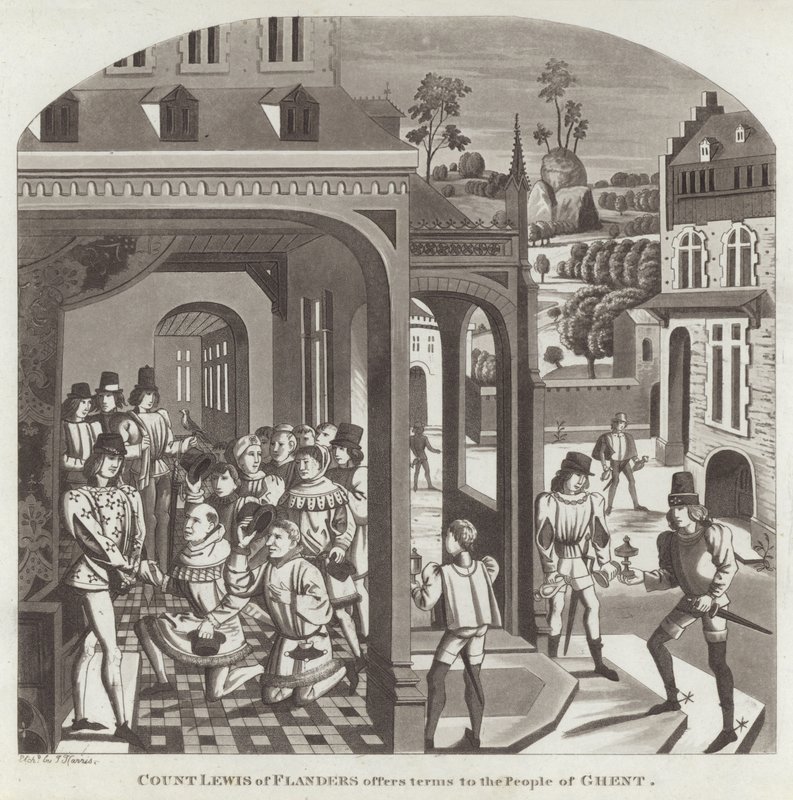 Count Lewis of Flanders Offers Terms to the People of Ghent by English School