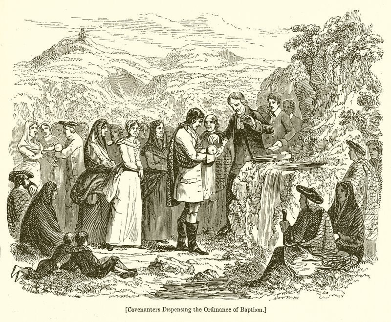Covenanters Dispensing the Ordinance of Baptism by English School