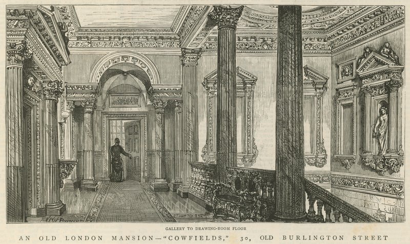 Cowfields, 30 Old Burlington Street: Gallery to Drawing Room Floor by English School