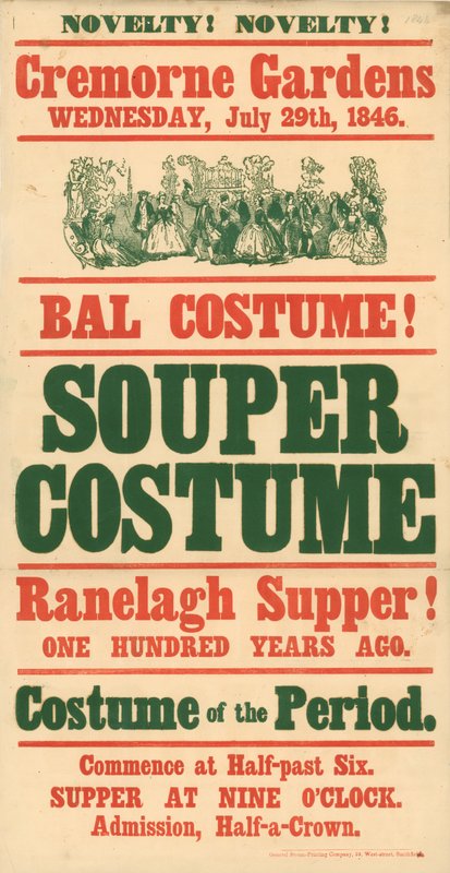 Cremorne Gardens, 29 July 1846, Bal Costume by English School