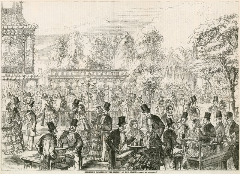 Cremorne Gardens, London, in the Height of the Season by English School