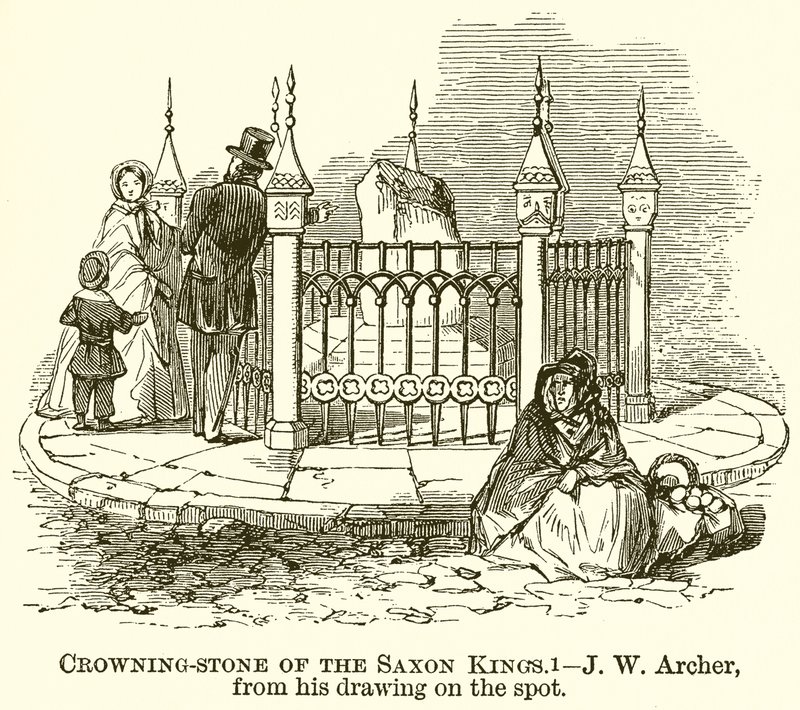 Crowning-Stone of the Saxon Kings by English School
