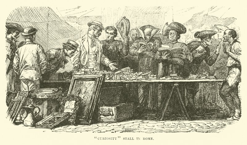 Curiosity stall in Rome by English School