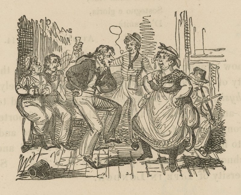 Dancing in a London Tavern by English School