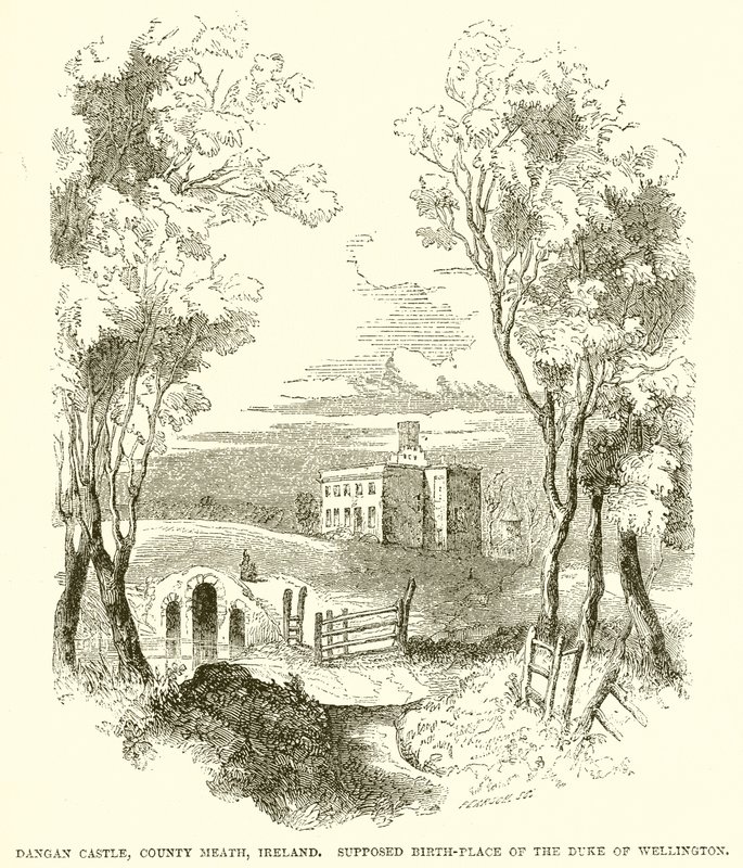 Dangan Castle, County Meath, Ireland. Supposed Birth-Place of the Duke of Wellington by English School
