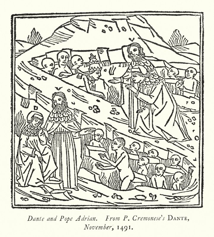 Dante and Pope Adrian, From P Cremonese