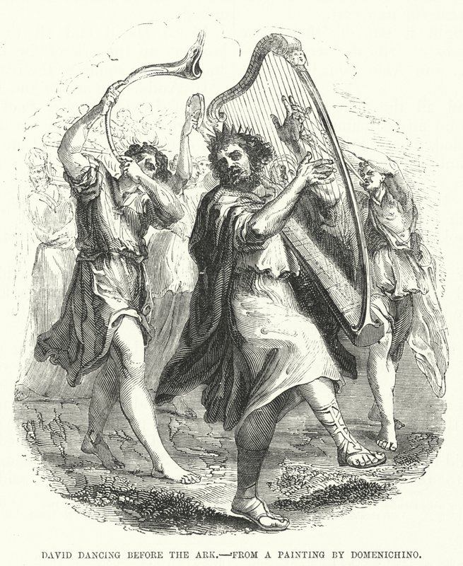David Dancing Before the Ark by English School