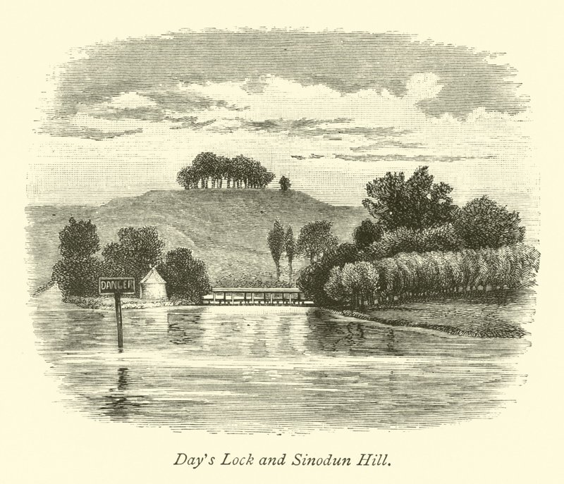 Days Lock and Sinodun Hill by English School