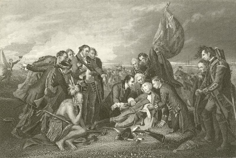 Death of General Wolfe by English School