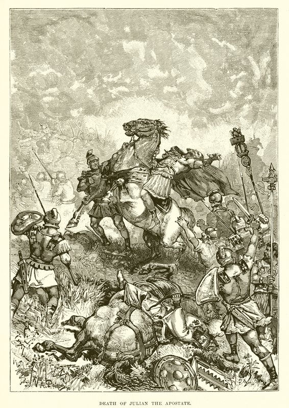 Death of Julian the Apostate by English School