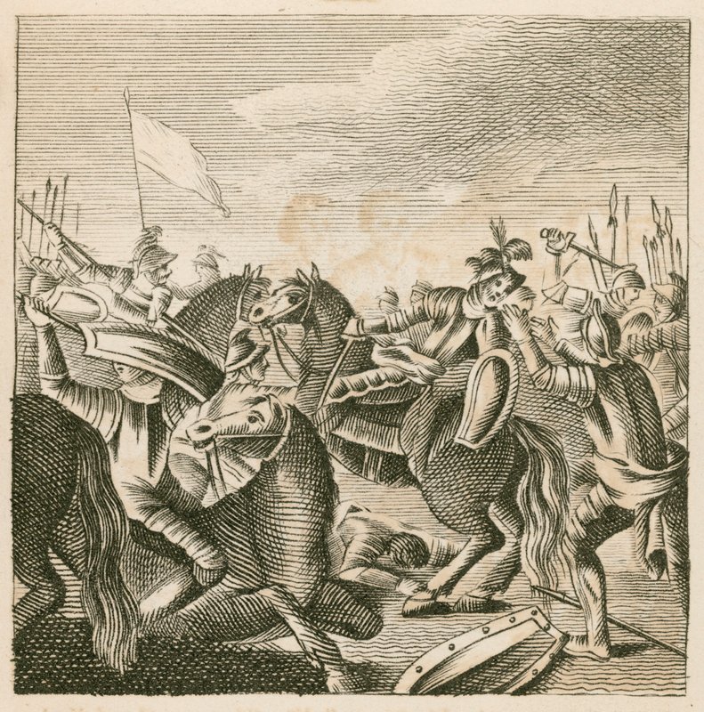 Death of King Harold at the Battle of Hastings by English School