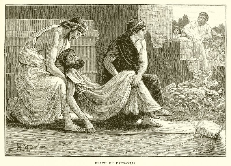 Death of Pausanias by English School