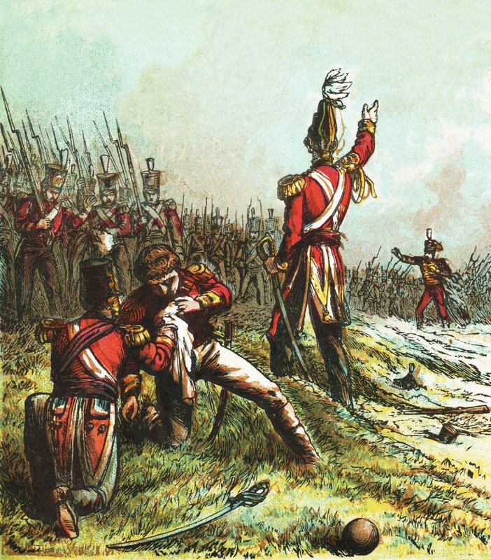 Death of Sir John Moore by English School