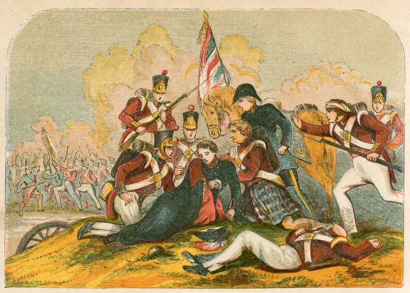 Death of Sir John Moore at Corunna by English School
