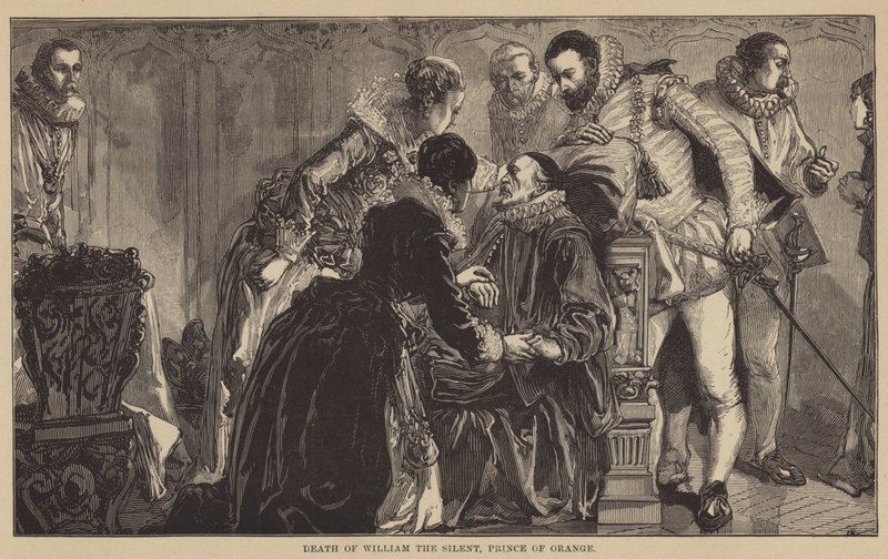 Death of William the Silent, Prince of Orange by English School
