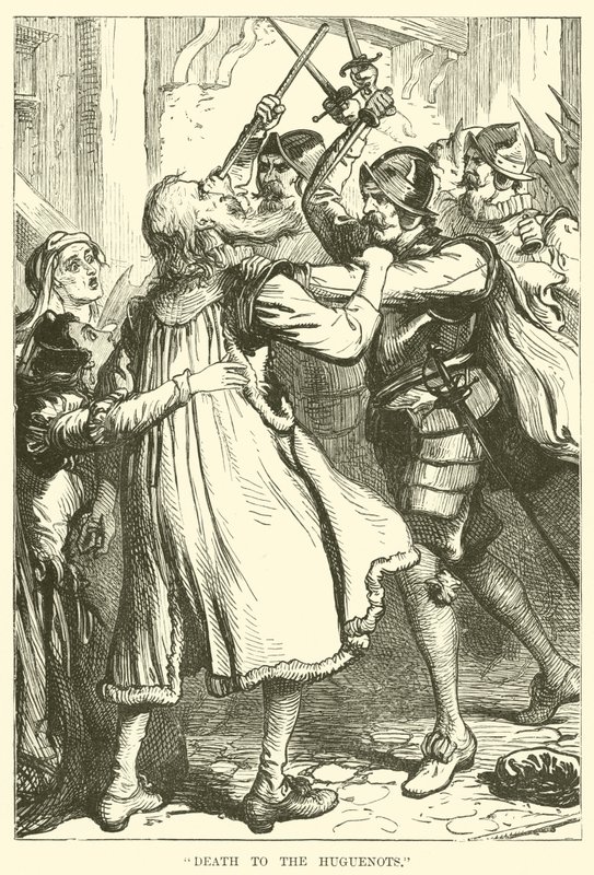 Death to the Huguenots by English School