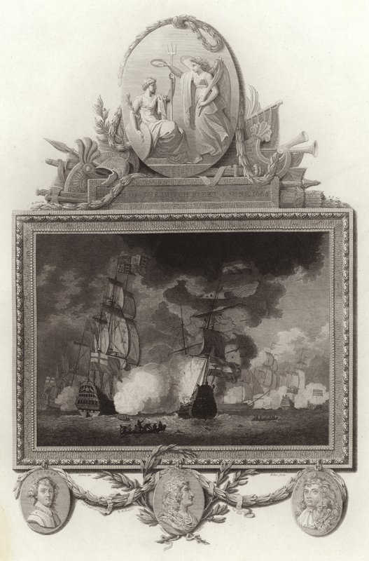 Defeat of the Dutch Fleet, 3 June 1665 by English School