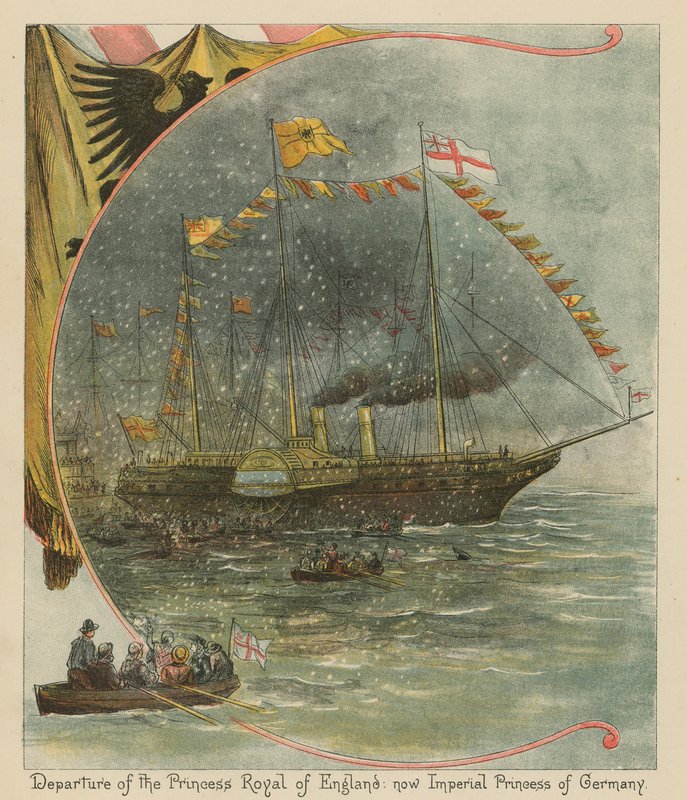 Departure of the Princess Royal of England: now Imperial Princess of Germany by English School
