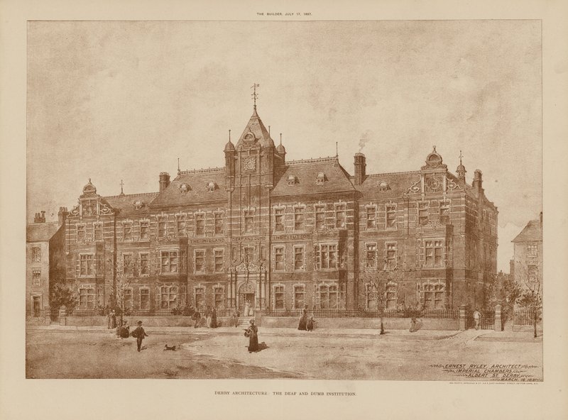 Derby Architecture, the Deaf and Dumb Institution by English School