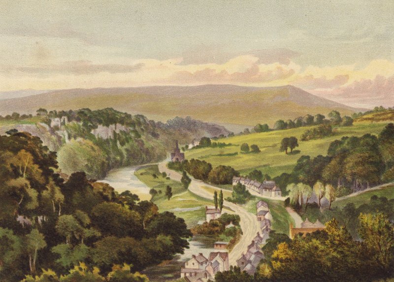 Derbyshire, Matlock, from the Heights of Abraham by English School