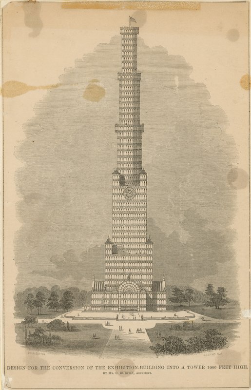 Design by Charles Burton for the Conversion of Crystal Palace by English School