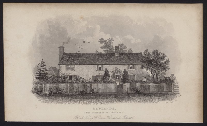 Dewlands, the Residence of John Ray, Black Notley, Witham Hundred, Essex by English School