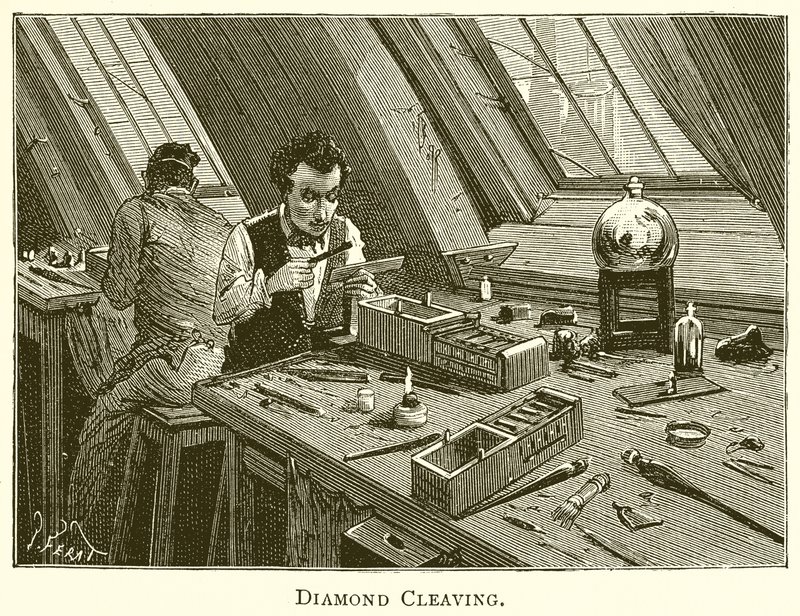 Diamond Cleaving by English School